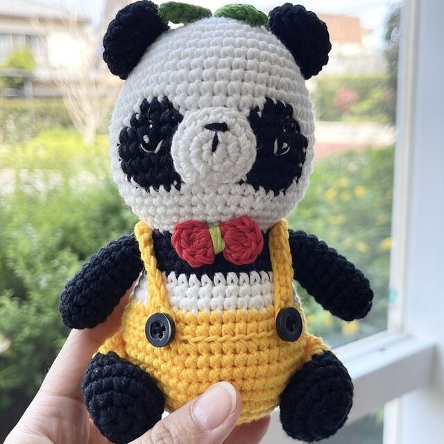 あみぐるみ パンダちゃん おもちゃ 出産祝い 子供 誕生日 編みぐるみ