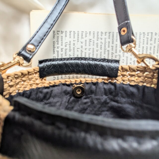 ラフィア風2way ミニショルダーバッグ | iichi 日々の暮らしを心地よく