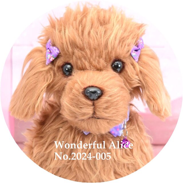 Woderful Alice トイプードル レッド No.5 犬 ぬいぐるみ リアルサイズ