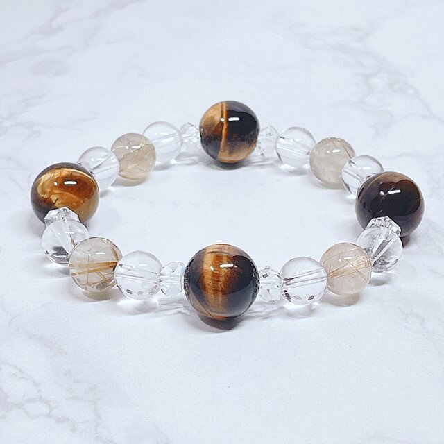 金銭やビジネスチャンスを掴み、成功へ導く タイガーアイ ルチル