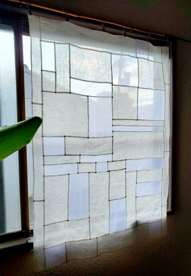 ポジャギ リネン シルク 白 《受注制作》 | iichi 日々の暮らしを