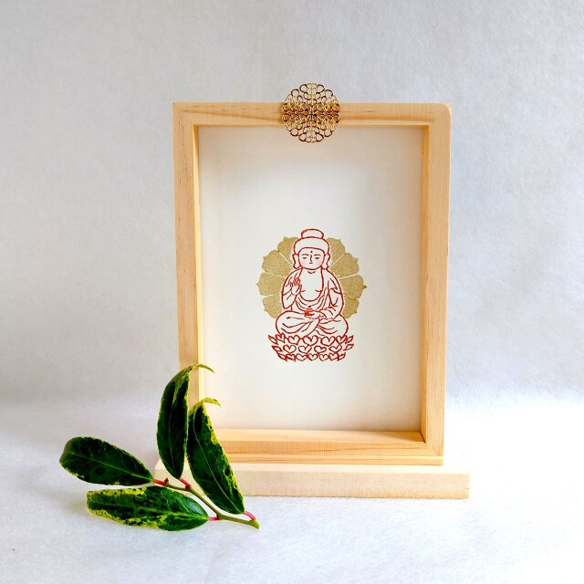 仏像版画 薬師如来 厨子風 【受注制作】 | iichi 日々の暮らしを