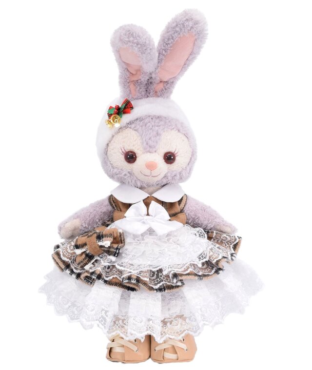 ステラルー 服 着せ替え コスチューム ケープ付キャメルチェックドレス