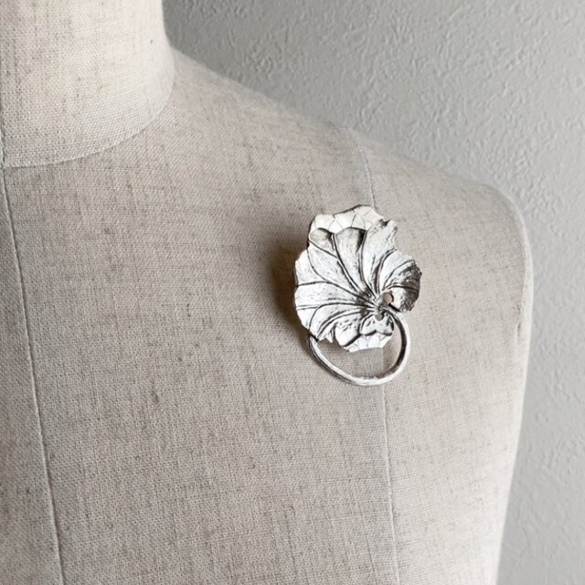 Y02 David Andersen 花型ブローチ 約4.5cm シルバー Y02 David