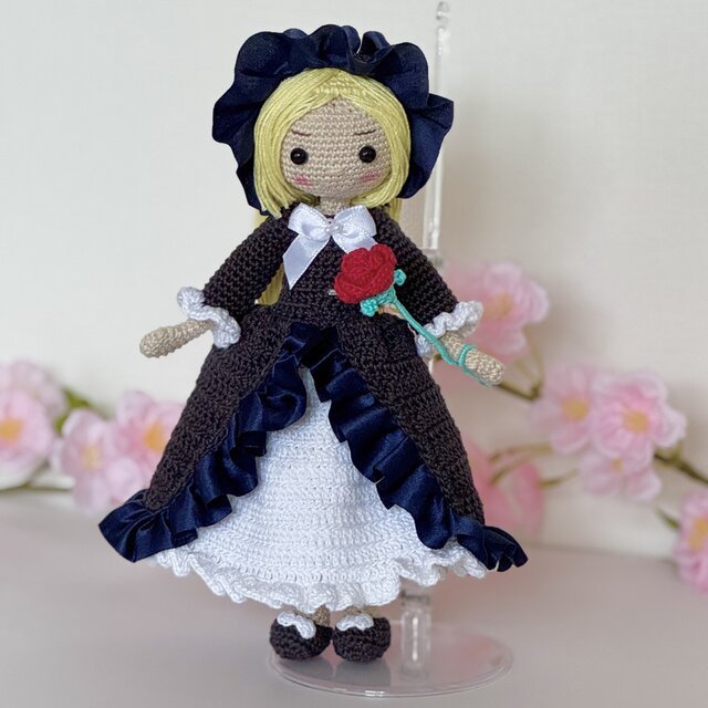 あみぐるみ・女の子✿Gosick ヴィクトリカをイメージした・着せ替え お