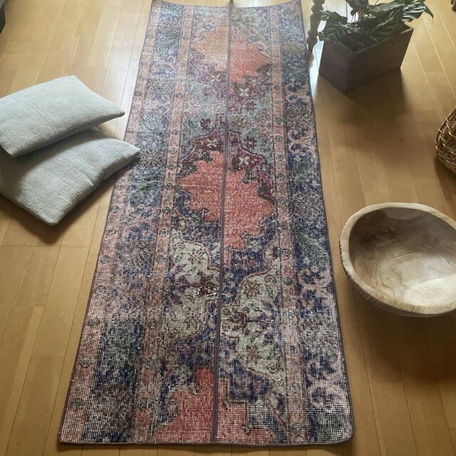 ランナー モロッカンタイル 120×58パッチワーク トルコヴィンテージ