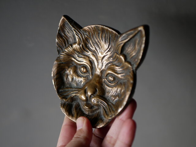 ブロンズ製 猫のヴィドポッシュ ヴィドポシェ フランスアンティーク