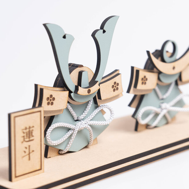 兄弟のための五月人形 兜飾り こどもの日 端午の節句 名札付き | iichi