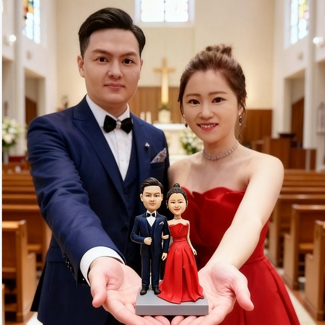 写真から作るオーダーメイドフィギュア｜結婚祝いにそっくり似顔人形