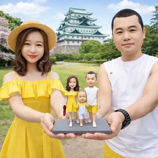 写真から作るオーダーメイドフィギュア｜家族・グループ対応 に