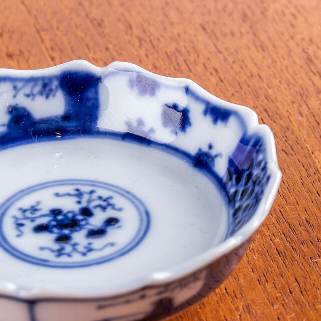 古伊万里 染付更紗山水文小皿 豆皿 明治時代 E1431B | iichi 日々の