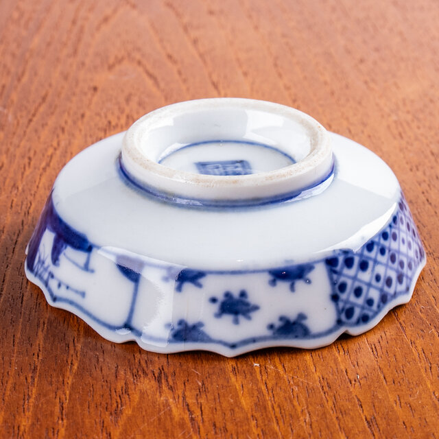 古伊万里 染付更紗山水文小皿 豆皿 明治時代 E1431B | iichi 日々の