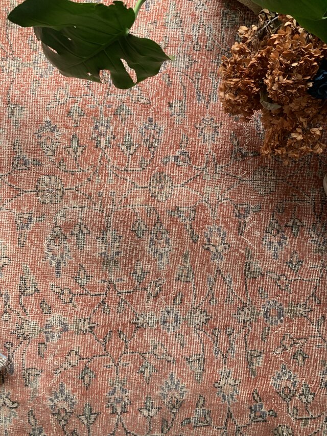 hi89 超大判 250×139 トルコヴィンテージラグ テラコッタレッド トルコ