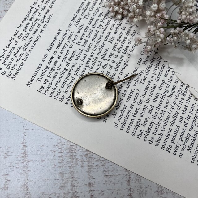 ブーケのアンティークブローチ/フランスアンティーク/マザーオブパール