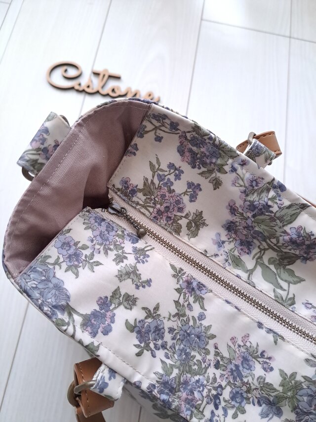 受注製作♪ タック入り通勤バッグ ハンドメイド リバティ セリーヌ