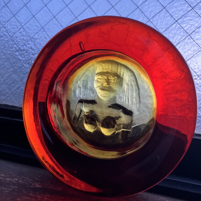 北欧＊エリック・ホグラン／鮮やかな赤のアッシュトレイ/ヴィンテージ