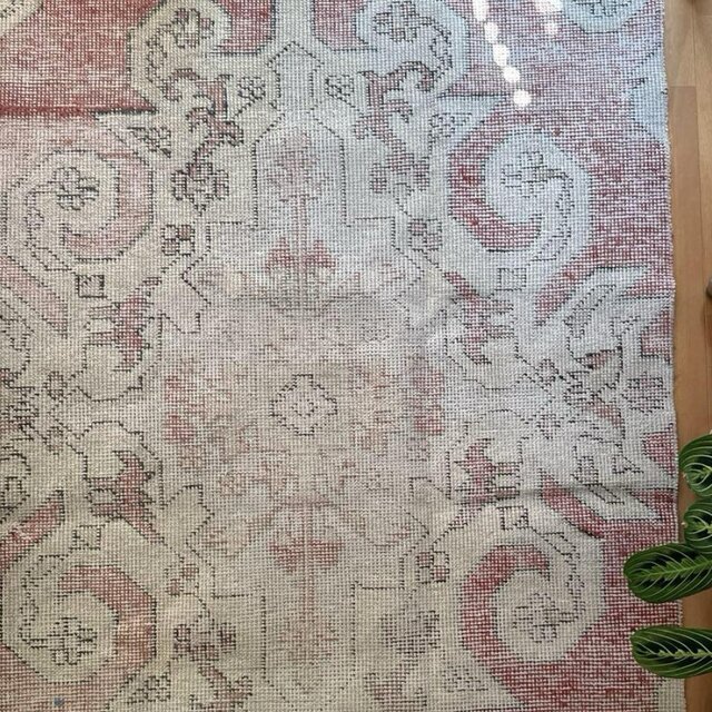 94×180 リバーシブル 擦れシャビーなメダリオン トルコヴィンテージ