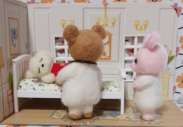 羊毛フェルト 看護師のうさぎちゃん | iichi 日々の暮らしを心地よく