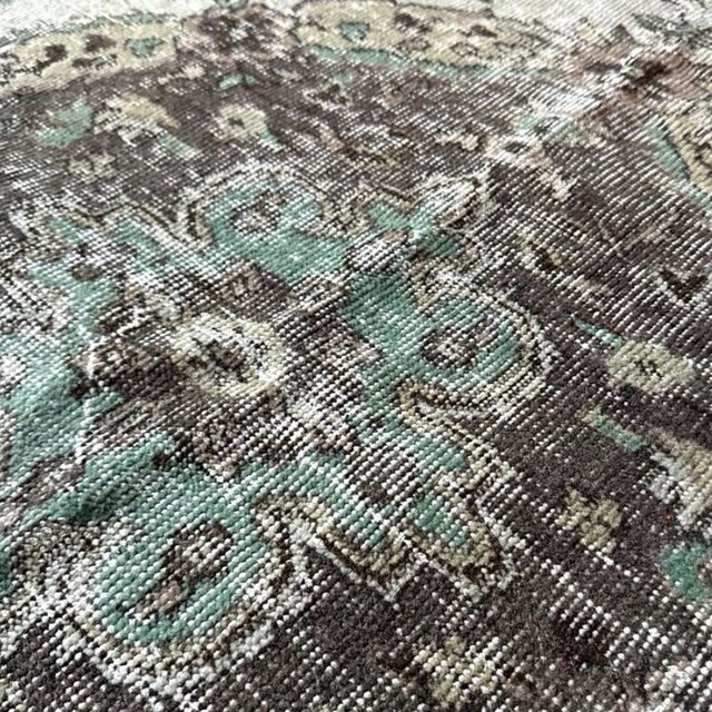 超大判163×263メダリオン 細やかなボタニカル トルコヴィンテージラグ