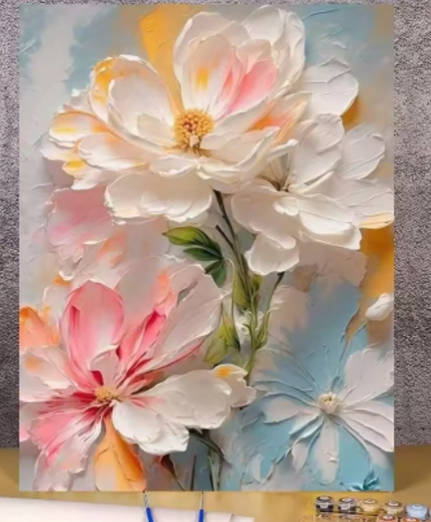 特大サイズ】テクスチャーアート キャンバスアート 花 おしゃれ