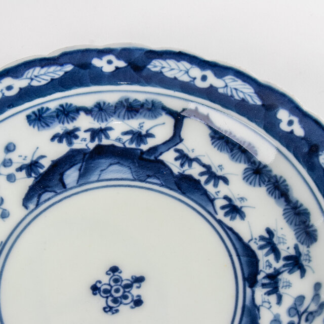 古伊万里 染付松竹梅文七寸皿 明治時代 F131-B | iichi 日々の暮らしを