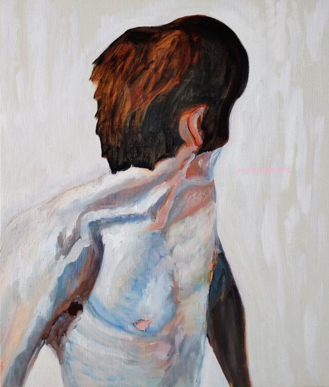 原画「 男 」F10・油彩画 | iichi 日々の暮らしを心地よくする