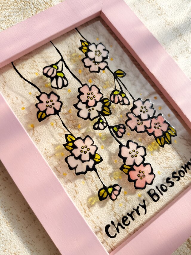 送料無料*ステンドグラス風*桜・枝垂れ桜・春・ハンドメイド♪ | iichi