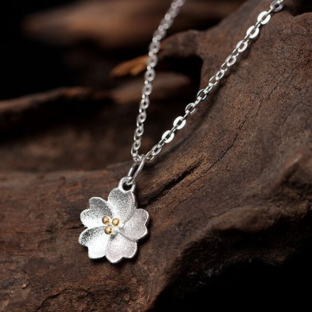 受注制作＞桜のペンダント さくら シルバー N036 | iichi 日々の暮らし