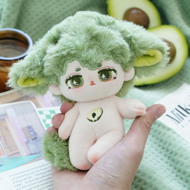 アボカド 10CM ぬいぐるみ 無属性 着せ替え人形 コットンドール ユーニ