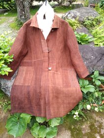 着物リメイク】縞木綿のジャンパースカート/タック | iichi 日々の