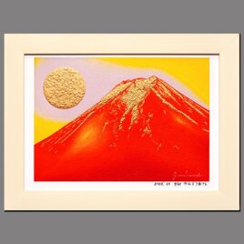 優美な輝き☆石川県産金箔三号色純金95.79%太陽金富士山がんどうあつし