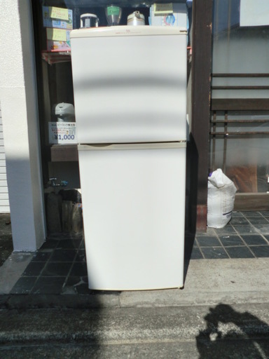 SANYO サンヨー2ドア冷凍冷蔵庫 SR-14A137L2000年製 (ラッキー