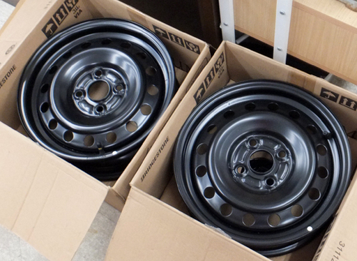 美品 トヨタ 純正 14インチ スチールホイール 14×5J +38 4穴 PCD 100