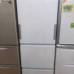 高年式 2019年製?大人気 SHARP 356L両開き冷蔵庫 SJ-GW36E-W ガラストップ