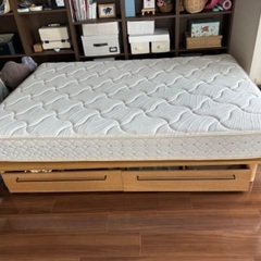 無印ダブルベッドの中古が安い！激安で譲ります・無料であげます