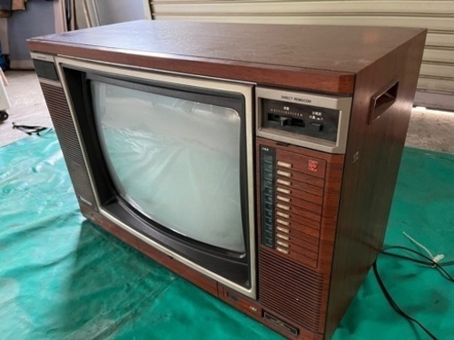 売約済】 美品 年代物ブラウン管TV 電源OK 18インチ 松下電器