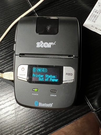 スター精密 モノクロ モバイルプリンター SM-L200-UB40 JP (そい) 竹中