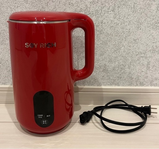 新品未使用品】ソイリッチ SOY RICH 豆乳メーカーローズレッド (よろず
