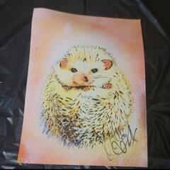 スプレーアートエデン直筆サイン付きSMキャンパス複製画 (にゃっき