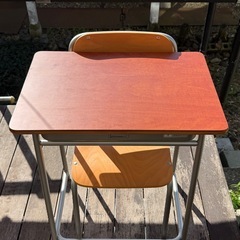 ホウトク学習机セット( 旧JIS 1号) 学校机 + 学習椅子 (あっくん) 大釜