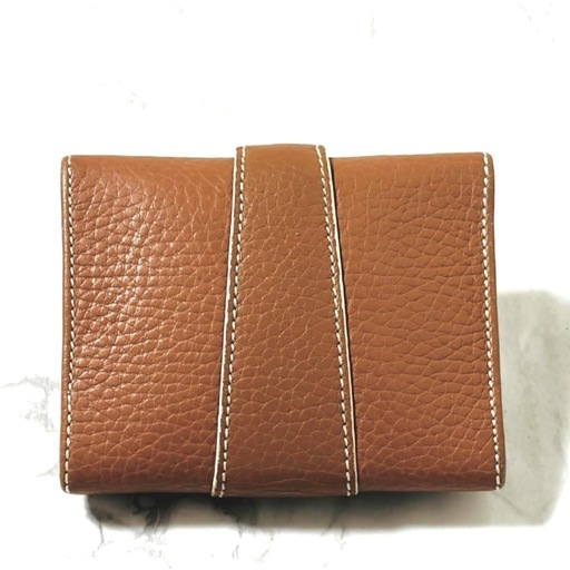 美品】LOEWE ロエベ ベルトフラップ レザー コインケース ブラウン (K