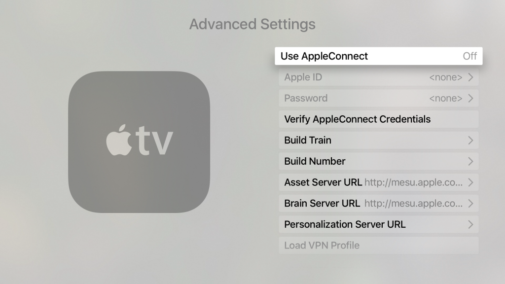 How to Access Secret Advanced Settings on Apple TV tvOS