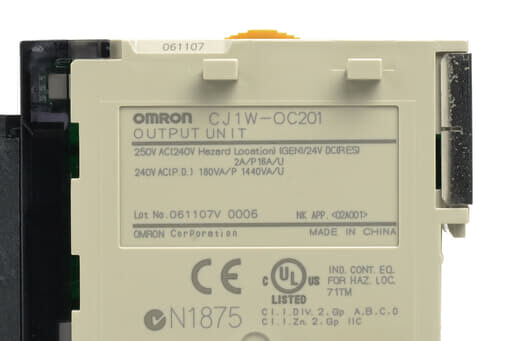 オムロン 出力ユニット CJ1W-OC201 (06年製) | 保守部品.com