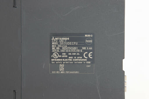 三菱 CPUユニット Q03UDECPU (12年製) | 保守部品.com