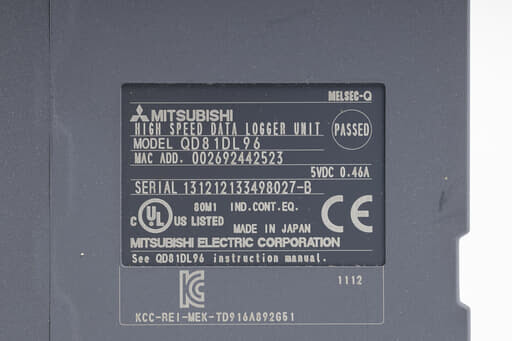 三菱 高速データロガーユニット QD81DL96 (11年製) | 保守部品.com
