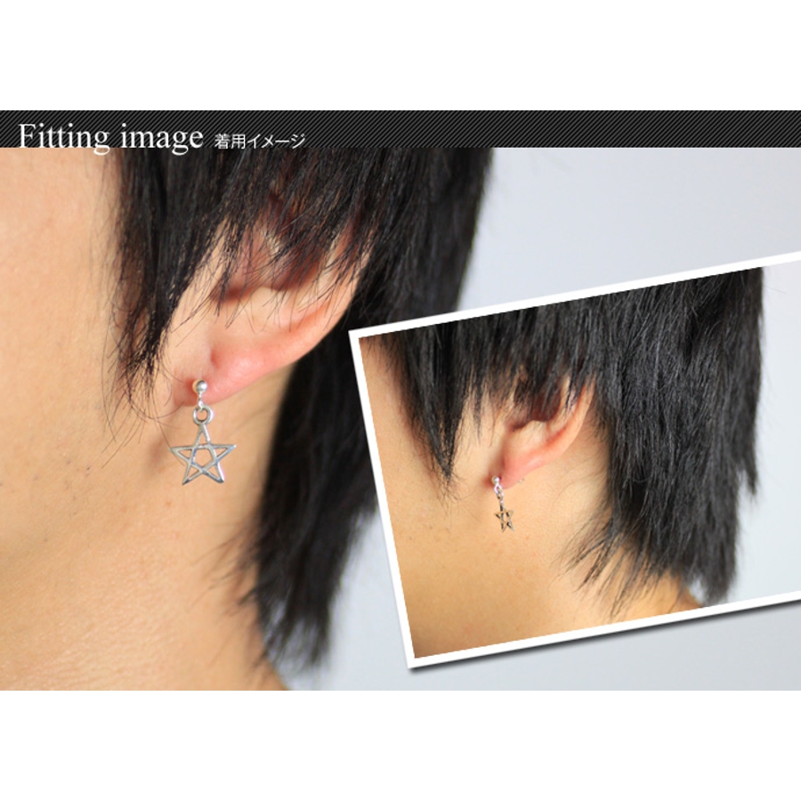 WE11DONE spike ドロップピアス シルバー WE11DONE spike ドロップ