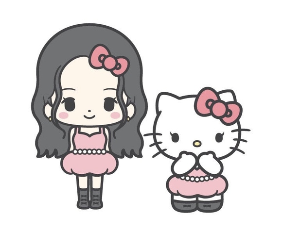 BLACKPINK ジス「ハローキティ」とのコラボアイテムを日本で2月27日