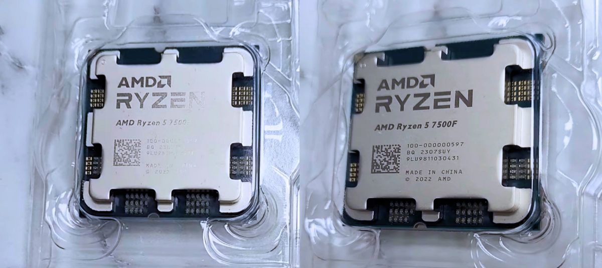 AMD's Graphics-less Ryzen 5 7500F To Debut in China Only, Launches