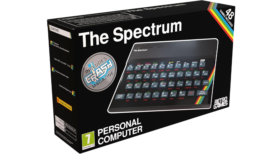 The new ZX Spectrum full-size retro computer even includes rubber
