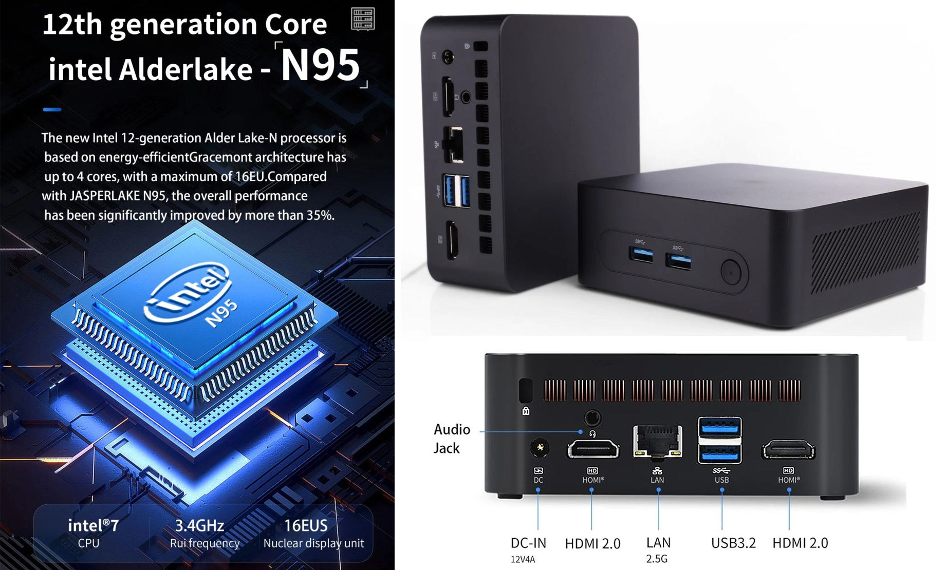 Mini PC With Off-Roadmap Intel Processor N95 Chip Appears at